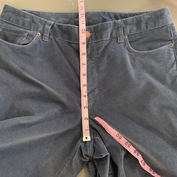 LL Bean Womens 12 Reg Corduroy Pants Favorite Fit Gray 209096 Straight Leg - Picture 12 of 15